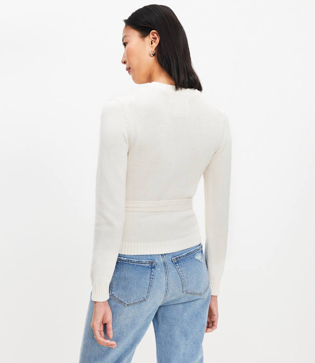 Layered Wrap Sweater