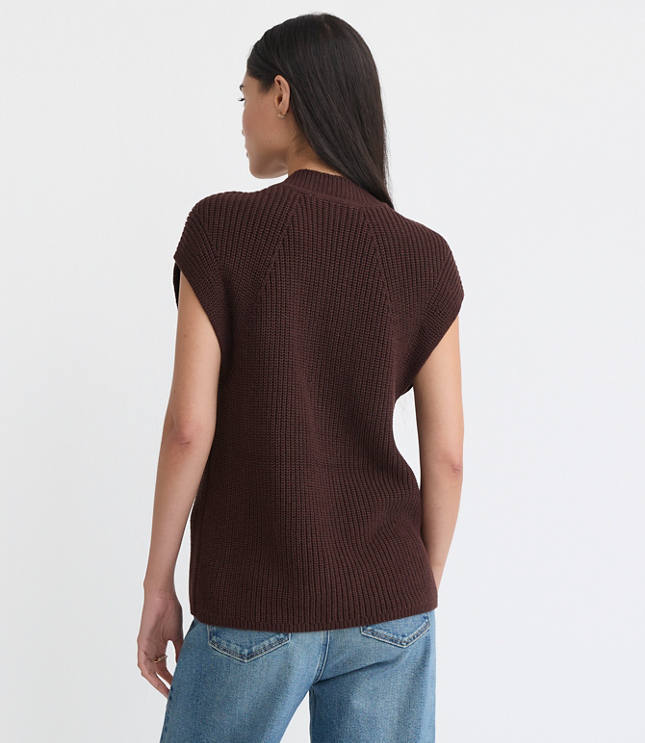 Ribbed V-Neck Sweater Vest