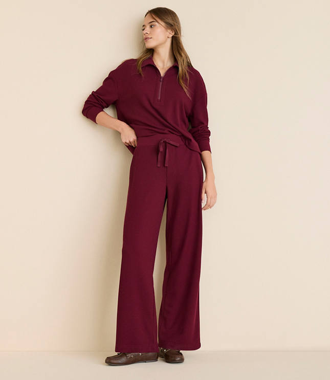 Lou & Grey Upstate Waffle Wide Leg Pants