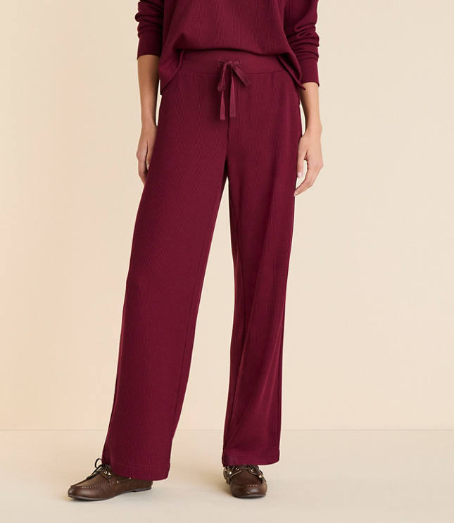 Lou & Grey Upstate Waffle Wide Leg Pants