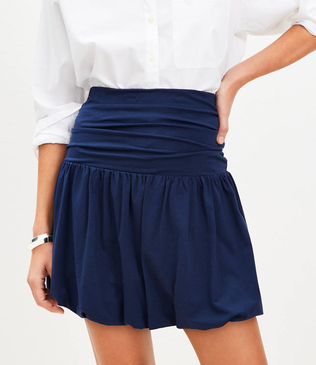 Bubble Hem Mini Skirt