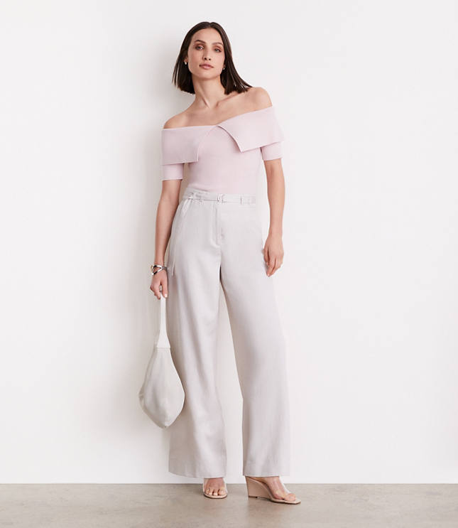 LOFT Versa Foldover Off The Shoulder Sweater