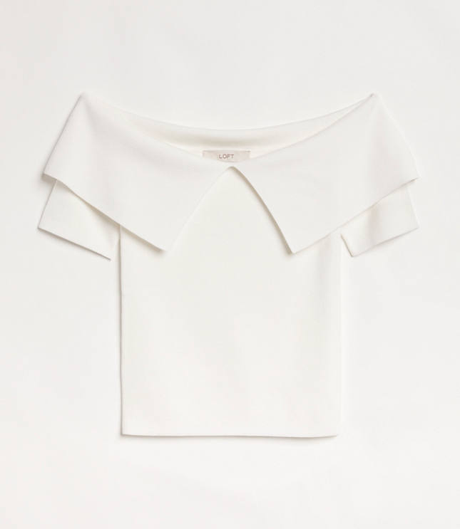 LOFT Versa Foldover Off The Shoulder Sweater