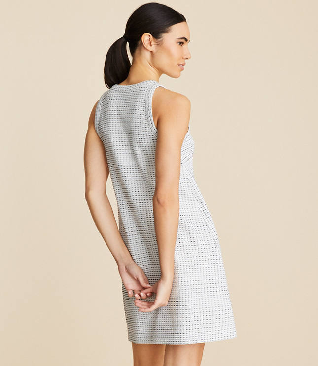 Lou & Grey Geo Jacquard Halter Pocket Dress