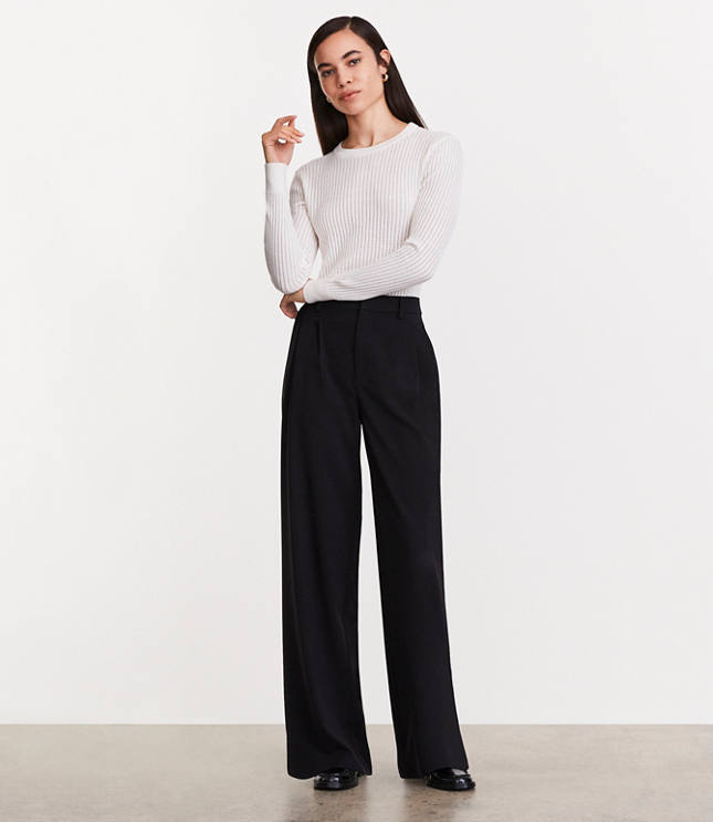 Petite LOFT Versa Ribbed Sweater