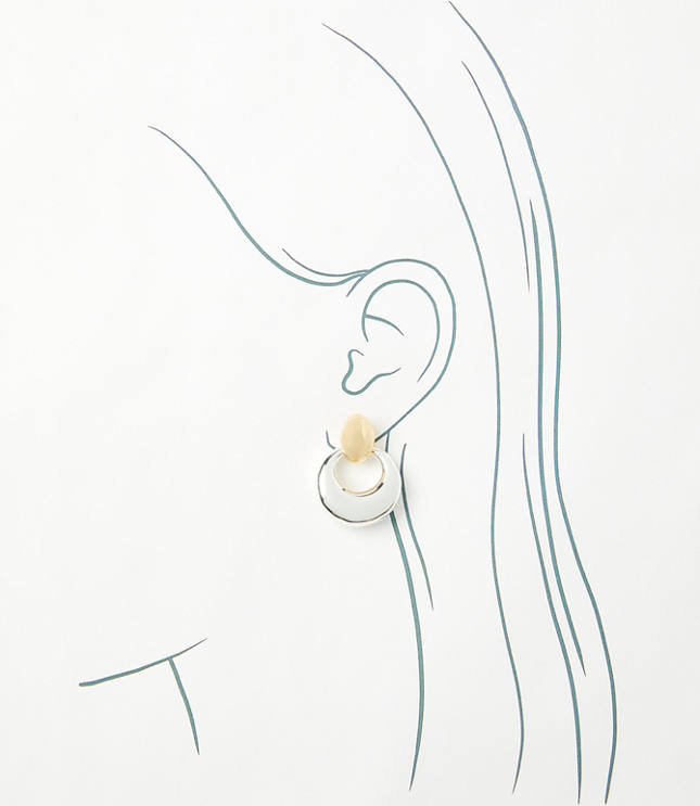 Mixed Metal Link Earrings