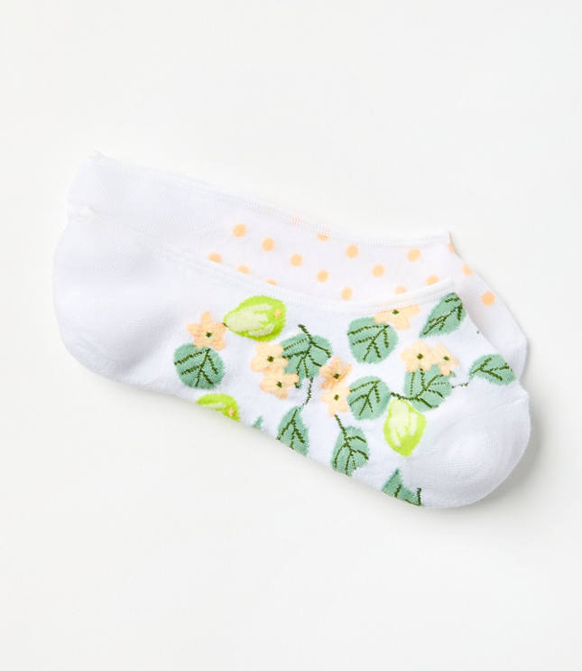 Pear & Blossom No Show Sock Set