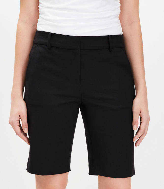 Loft Curvy Riviera Bermuda Shorts in Doubleweave