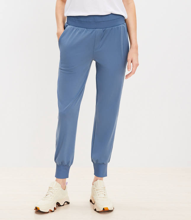 Sweat Pants in Grey Melange Fleece Rib, Baserange, Covet + Lou