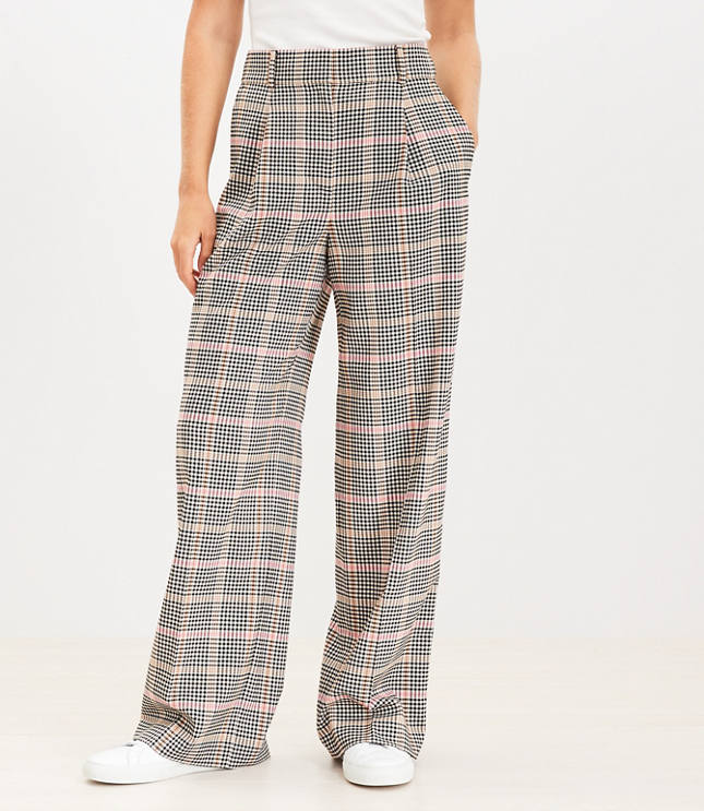 LOFT Peyton Trouser Pants in Heathered Brushed Flannel - ShopStyle