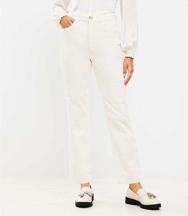 Straight Corduroy Pants image number null