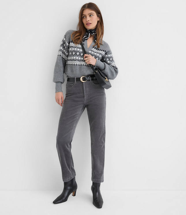 Straight Corduroy Pants