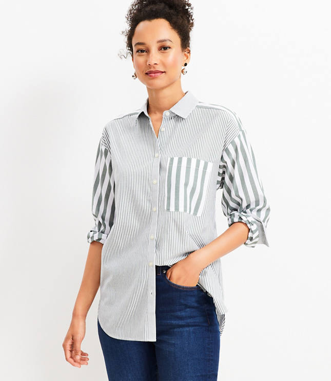 Loft store striped blouse