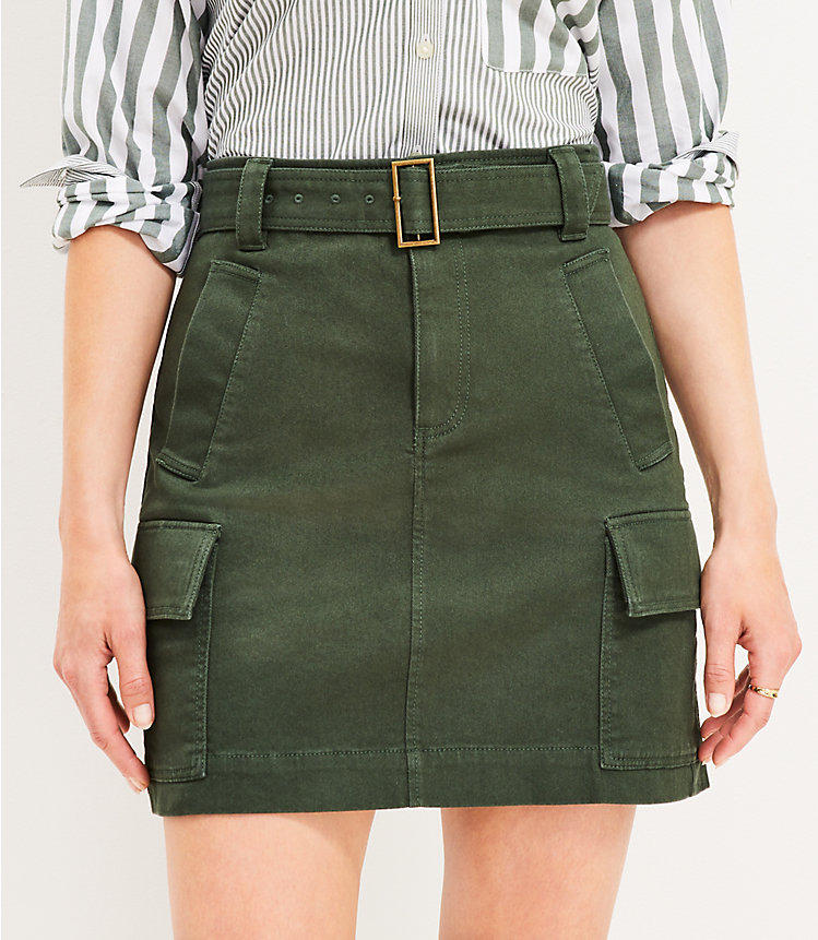 Twill Cargo Pocket Skirt image number 1