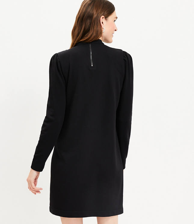 Puff sleeve shift store dress