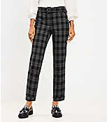 Belted Devin Slim Pants in Plaid carousel Product Image 1