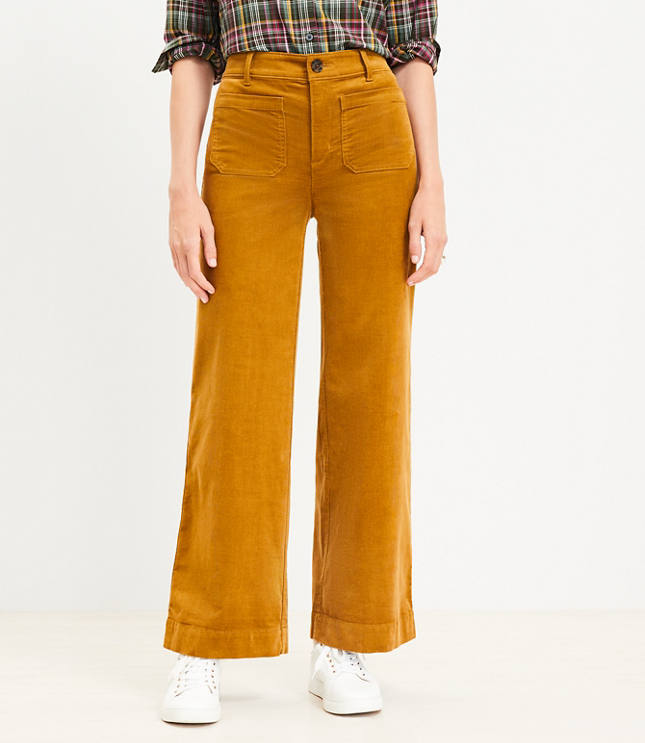 Tall Palmer Wide Leg Pants in Corduroy