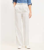 Emory Wide Leg Trousers in Stripe carousel Product Image 1