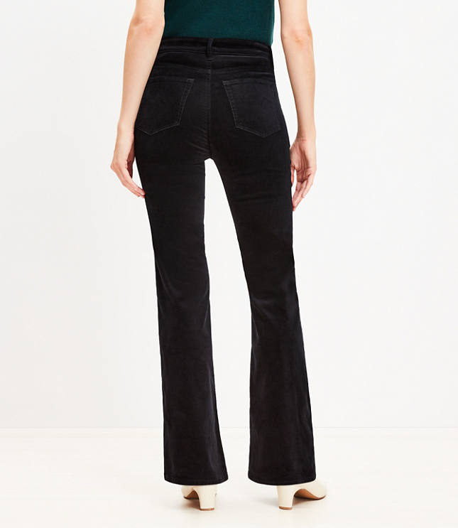 Five Pocket Slim Flare Pants Velvet