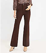 Five Pocket Slim Flare Pants in Bi-Stretch carousel Product Image 1