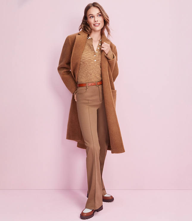 Five Pocket Slim Flare Pants in Bi-Stretch