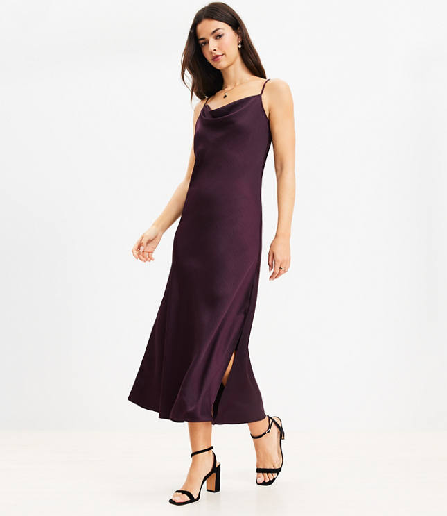 Lucky Brand Women's Slip Midi Dress, Burgundy Multi, Large : :  Clothing, Shoes & Accessories