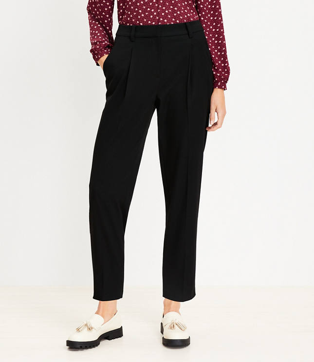 Curvy Peyton Trouser Pants in Heathered Brushed Flannel