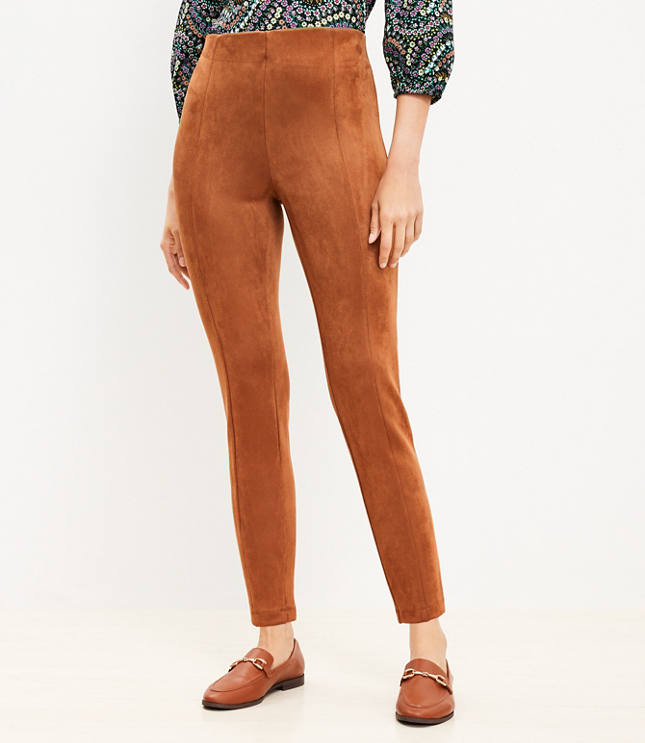 Brown Suede Pants 