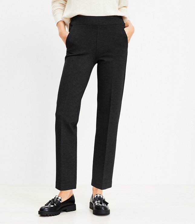 Lou & Grey Leggings Womens Size Medium Gray Ponte Knit Stretch Pull On  Pockets