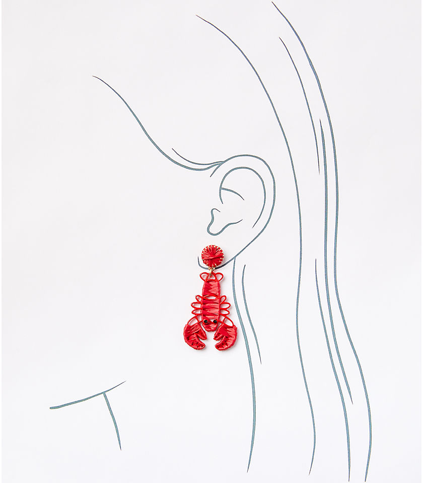 Lobster Statement Earrings