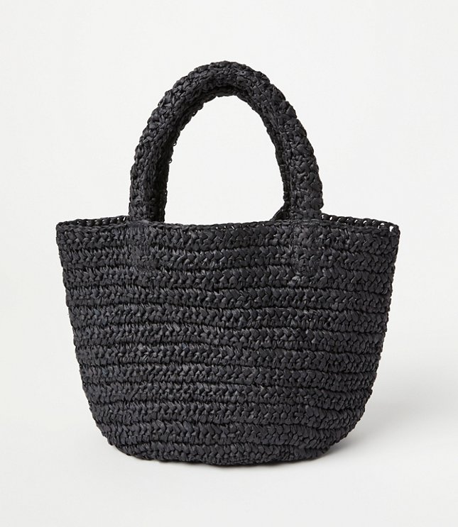 Raffia Bag - Black