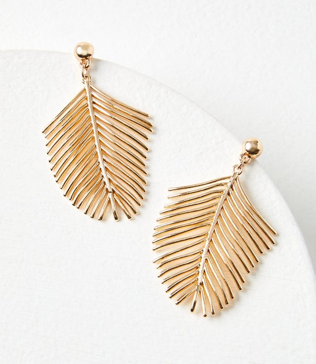 Palm Leaf Earrings