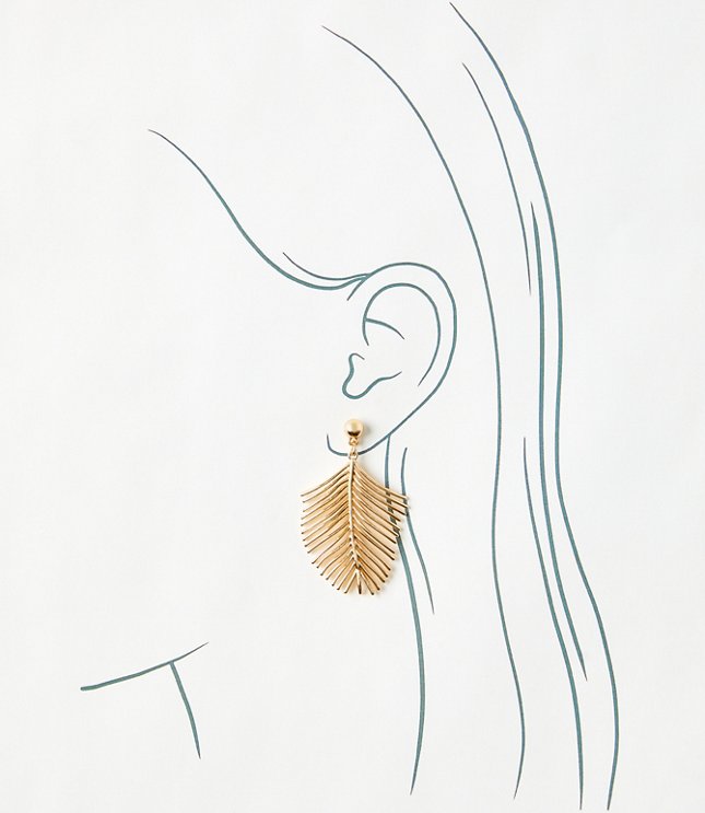 Palm Leaf Earrings