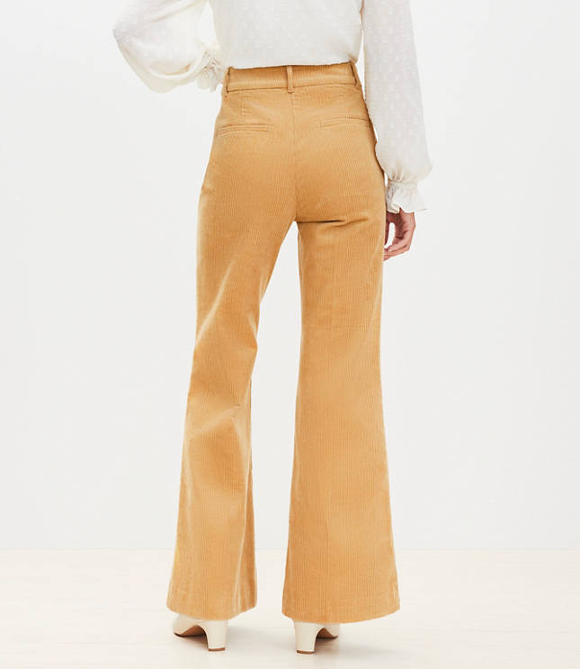 Flare Trousers in Corduroy