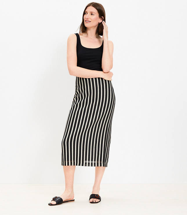 Petite Seamed Skirt