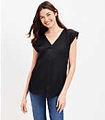 Tapered Sleeve V-Neck Top carousel Product Image 1