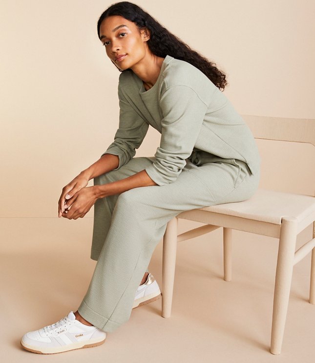 Light green women's denim pants