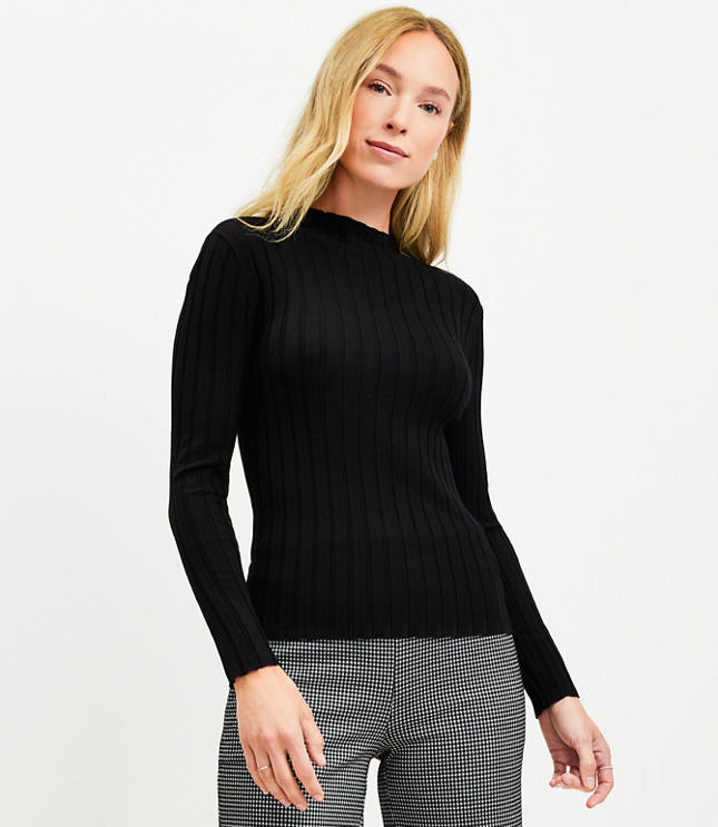 Ribbed Turtleneck Sweater