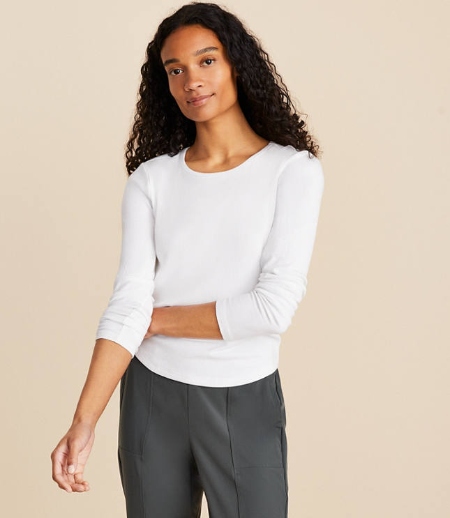 Lou & Grey Ribbed Long Sleeve Top