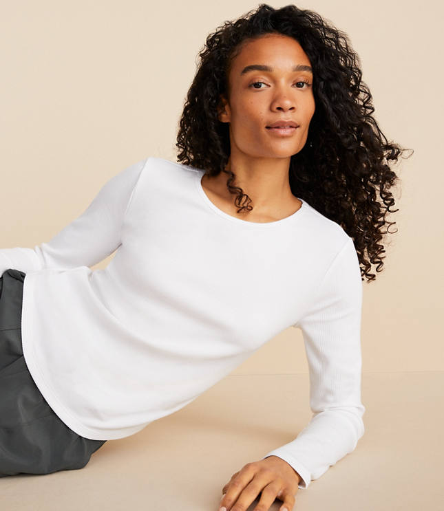 Lou & Grey Ribbed Long Sleeve Top