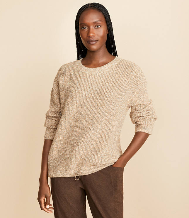 Lou & Grey Star V-Neck Sweater - Whisper White