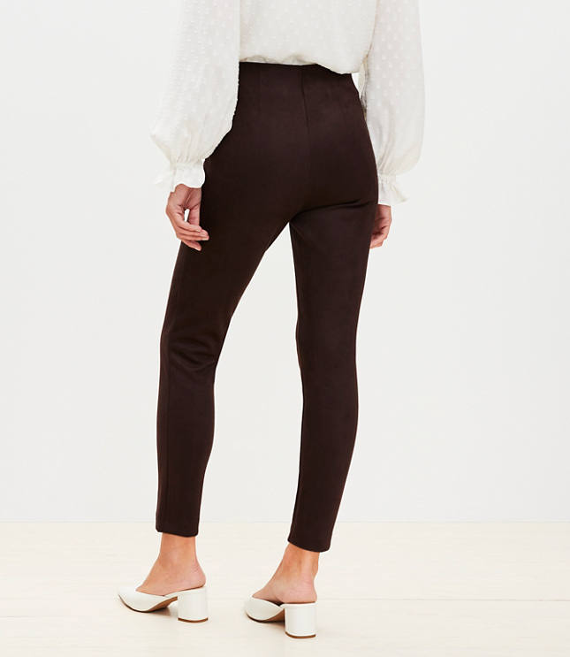 Petite Faux Suede Leggings