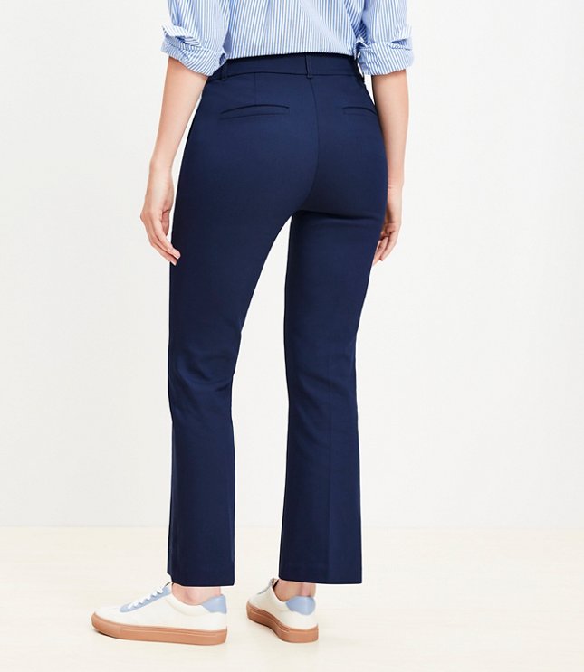 Curvy Sutton Ankle Flare Pants Texture