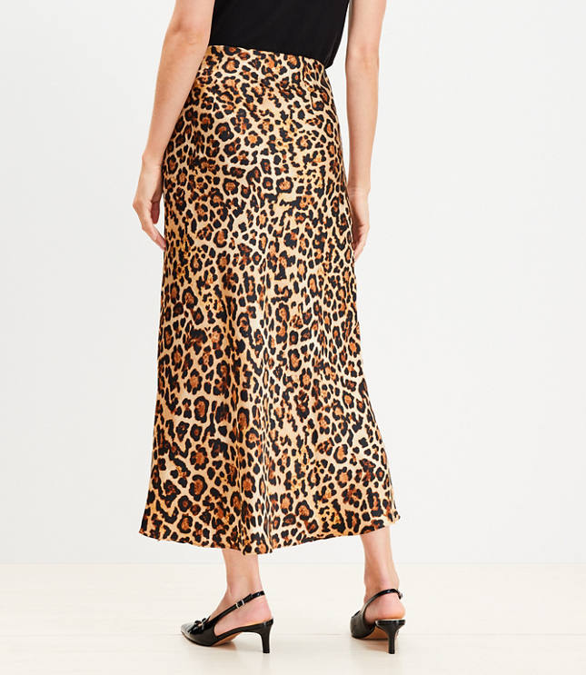 Petite leopard maxi skirt best sale