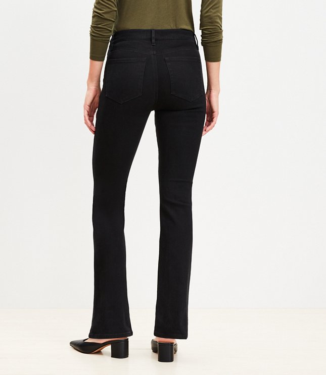 Petite Mid Rise Boot Jeans in Classic Black Wash carousel Product Image 3