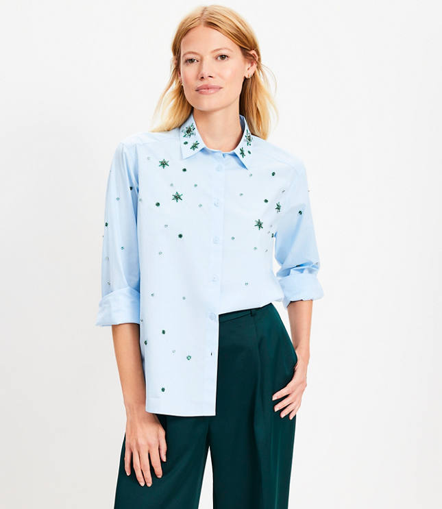 Crystal Poplin Everyday Relaxed Shirt