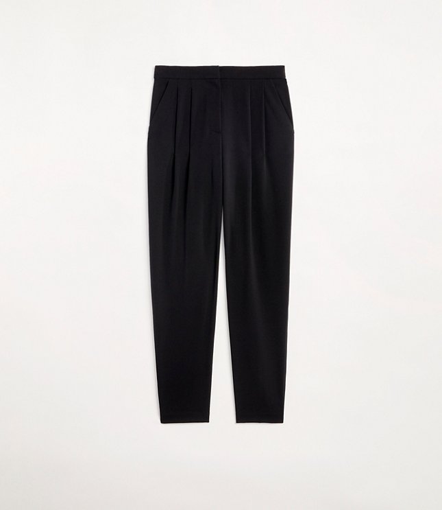 LOFT Versa Seasonless Stretch Double Pleat Taper Pant