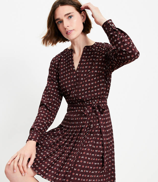 Petite Poplin Swing Shirtdress