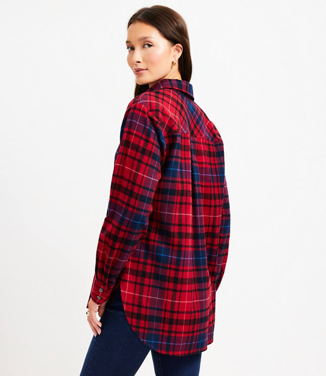 Plaid Tunic Shirt