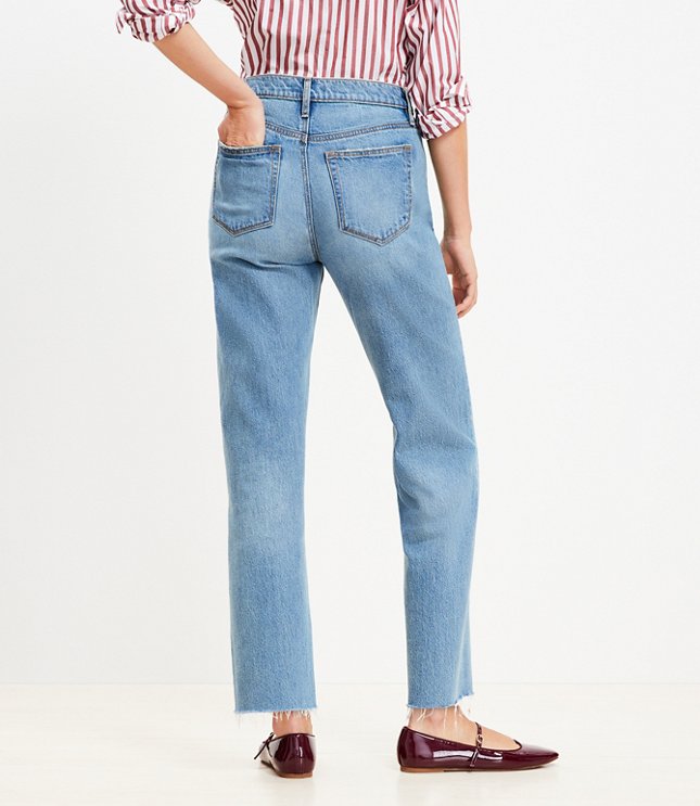 Fresh Cut High Rise Straight Jeans Light Vintage Wash